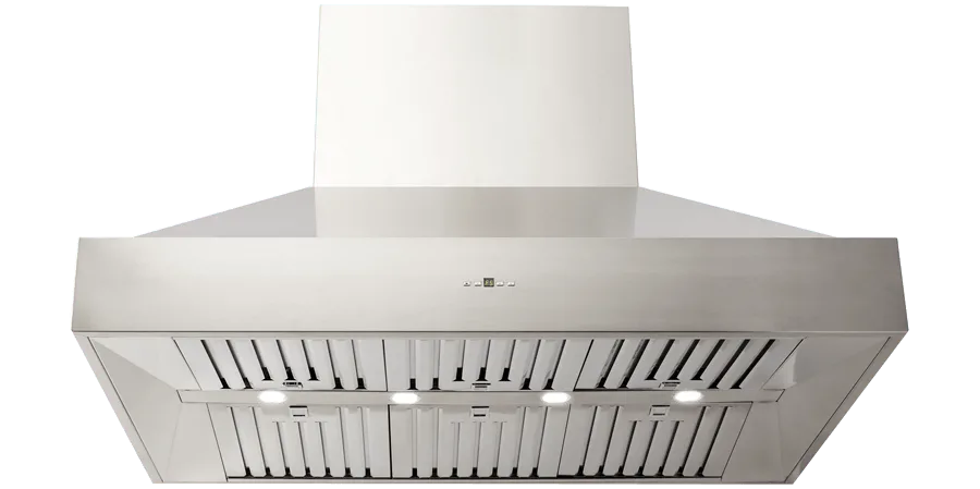 Schweigen Non-Silent BBQ Canopy Twin Built-in Motors CL8912 · 120cm · 2,500 m³/h
