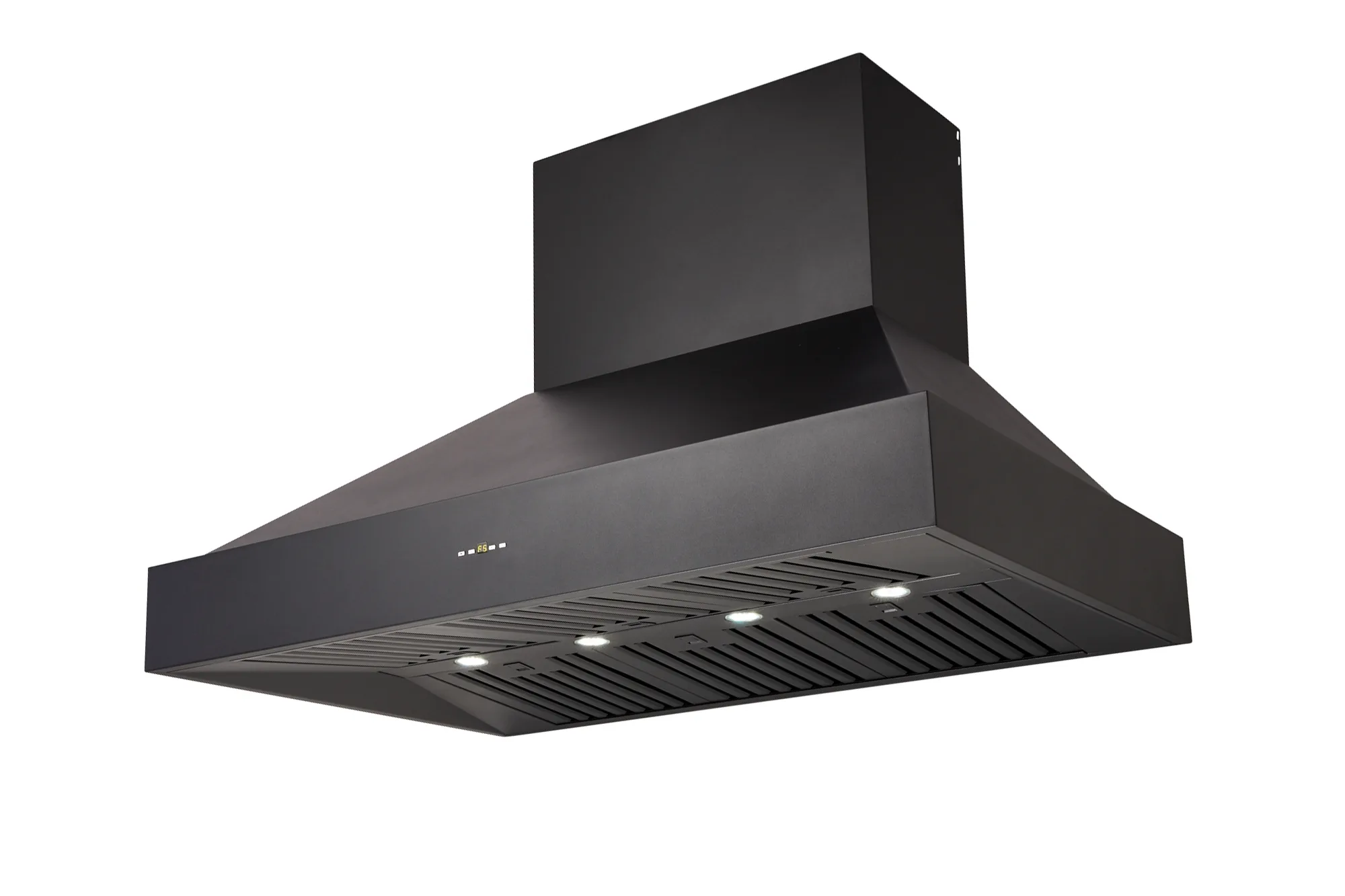 Schweigen Non-Silent Black BBQ Canopy Twin Built-in Motors CL8912B · 120cm · 2,500 m³/h